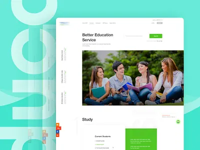 Education UI color design education gradient job job landing social ui ux