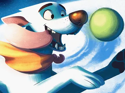 Krypto dc comics digital fanart illustration krypto superman