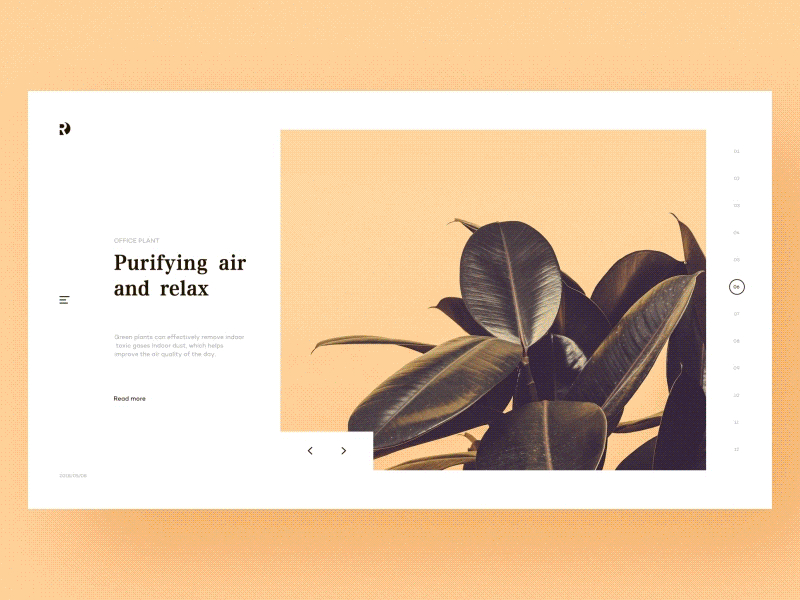 Feel green plants! animation green plant rdd ui web yellow