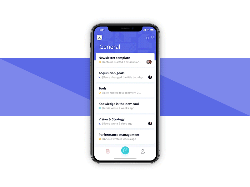 Notes sharing iOS app concept app application design ios iphonex notes sharing ui