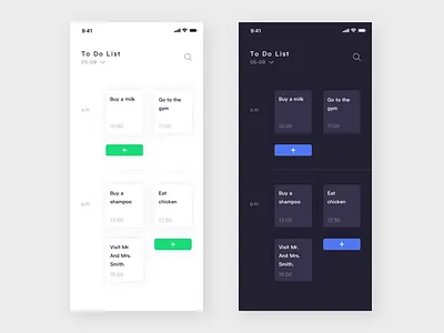 To Do List app black ios list menu todo white