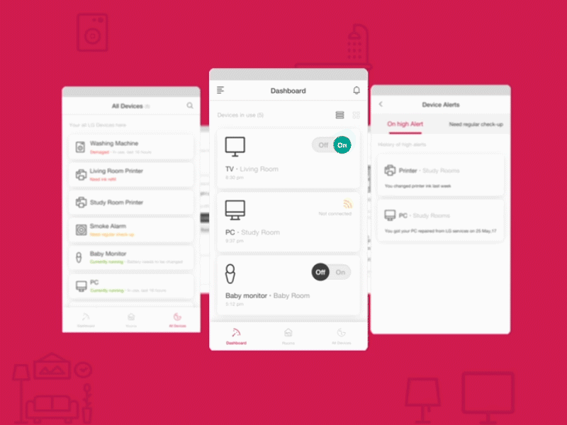 IoT for smart homes- Design screens app appliances home interface iot management minimalism navigation savings smart ui user