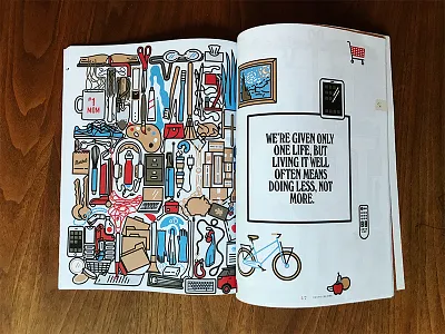 do good busy editorial illustration life