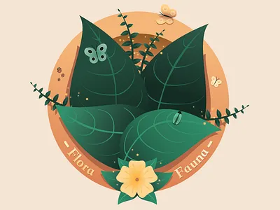 Flora & Fauna Illustration bug fauna flora flower green grow hannahlizsharp illustration insect ixdbelfast leaf plant