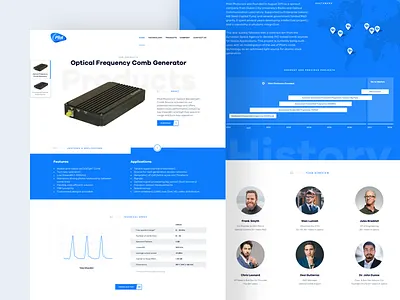 Pilot Photonics - Product & Company page company landing landing page laser mobile product product design redesign rwd technology typography web design webdesign