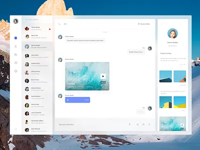 chat 1 #12/100 blur dashboard ux web