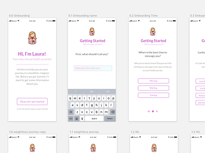 Prototyping basic UI and UX for Mobile Health App in Sketch app design email design marketing product design social media ui ux