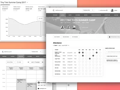 Wireframes - coach director view ui user interface usertesting ux ux design agency uxdesign webapp design wireframes wireframing