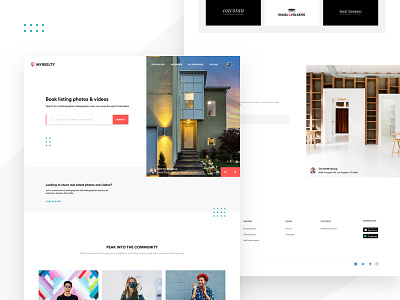Real Estate Landing Page branding landing landing page layout page real estate ui ux web website