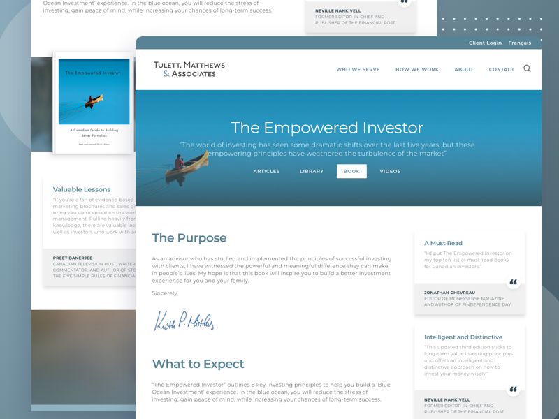 Example of Financial Advisor Book