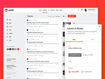 New Reddit design for web design inspiration reddit ui ux