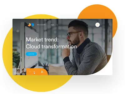 Landing page design clean landing marketing simple ui website