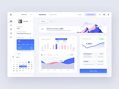 🌧️ Bank dashboard account bank chart clean credit card dashboard desktop figma finance stats ui ux
