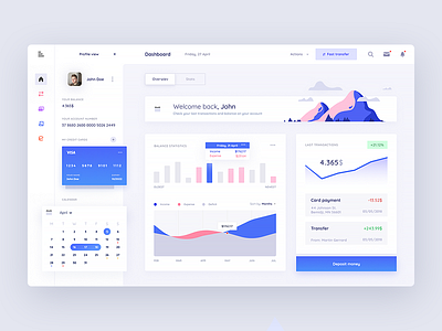 🌧️ Bank dashboard account bank chart clean credit card dashboard desktop figma finance stats ui ux