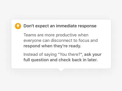 Twist Empty State Help Tips help tip popover tip ui