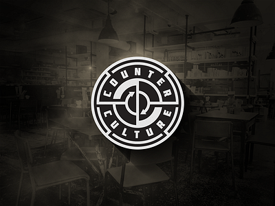 COUNTER CULTURE brand logo coffe shop counter culture creative logo freelance logo industrial look logo design logo designer logomark monkeymark