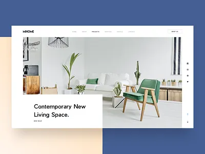 MI Home | Single Project home house minimal project property sketch white work