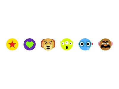 Facebook reactions - Toy Story themed angry disney emoji facebook funny illustration like love pixar sad toy story wow
