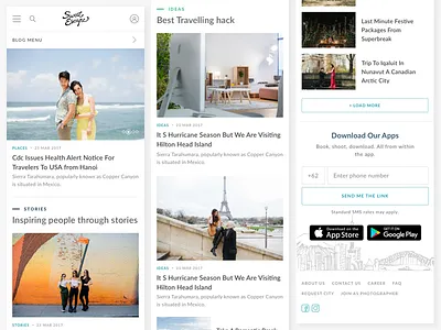 Mobile Web - Blog Improvement blog improvement ui ux