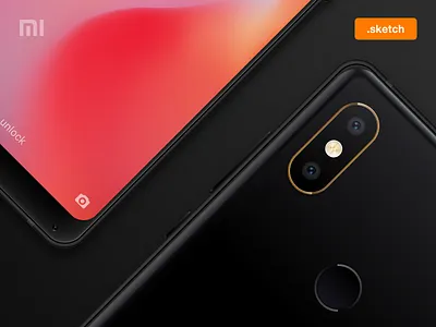 Mi Mix 2S mockup 2s china free mi mix mockup phone resource sketch vector xiaomi