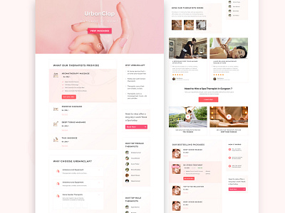 Spa Landing Page
