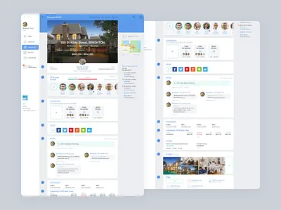 Box+Dice application button crm grid real estate system ui user experience user interface ux