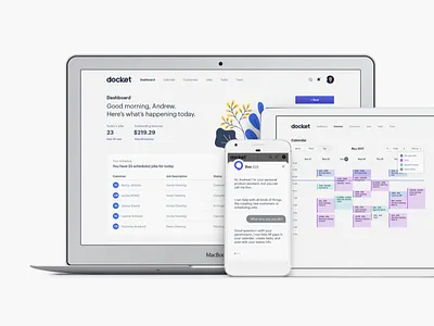 Docket Web ai app machine learning ui ux web