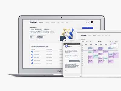 Docket Web ai app machine learning ui ux web