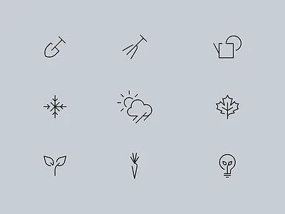 Gardening icons garden gardening icon weather
