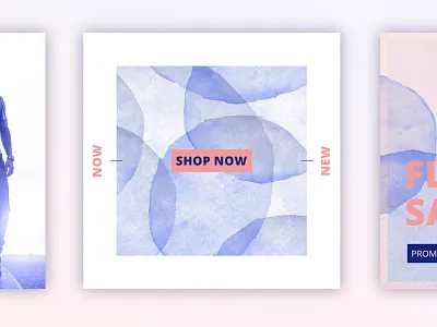 ANIMATED Instagram Posts – Bold animated animation bold gradient instagram media overlay post posts social template watercolor