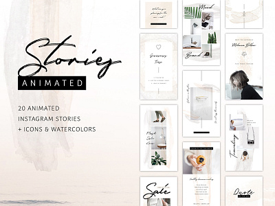 ANIMATED Instagram Stories So Female animated animation female feminine instagram marketing media social socialmedia stories story template
