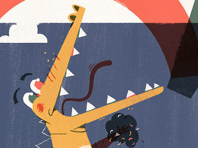 Cheerleading Croc 36daysoftype abc abcs alligator alphabet anthropomorphic anthropomorphism crocodile kidlit lettering type