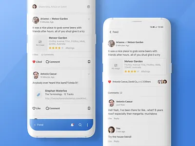 Social Media facebook feeds google material design social media twitter update