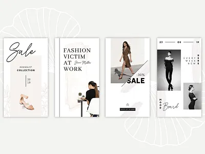 ANIMATED Instagram Stories – Pure animated animation clean female instagram marketing media minimal social socialmedia stories story