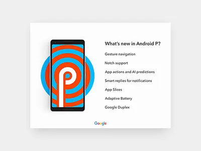 Info card - Daily UI challenge 045 android android p dailyui design flat google info infocard minimal ui ux