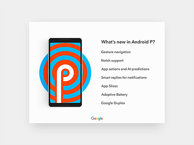 Info card - Daily UI challenge 045 android android p dailyui design flat google info infocard minimal ui ux