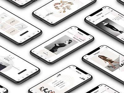 ANIMATED Instagram Stories – Pure animated animation clean female instagram marketing media minimal social socialmedia stories story