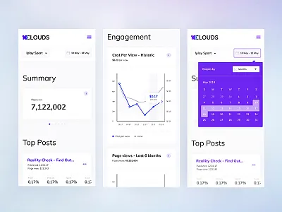 Mobile statistic view adaptive analytics chart clean dashboard data minimal mobile product statistic table ui dashboard