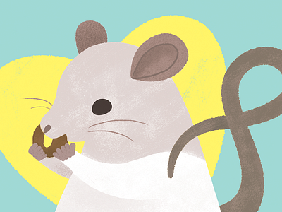 Norbie brush digital painting drawing illustration rat texture