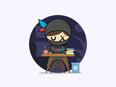 UXPH Sticker | Work From Home character design conference creatives design event illustration pixel poster sticker toys ux uxph
