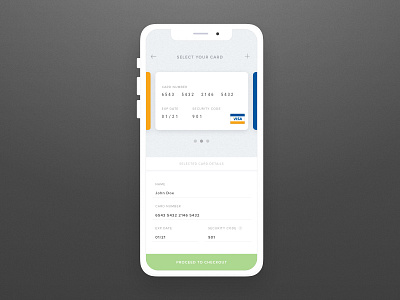 Daily Ui #002 - Freebie -Credit Card Checkout app card challenge checkout clean dailyui free freebie modern ui