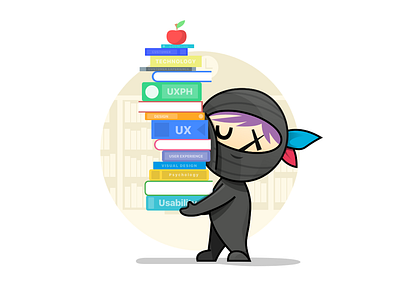 UXPH Sticker | Learning is a never ending process character design conference creatives design event illustration pixel poster sticker toys ux uxph
