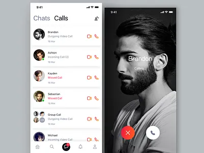 Phone chat app call color converset phone ue ui video