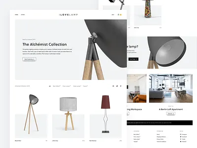 ILoveLamp Refresh api clean commerce demo ecommerce filters grid ilovelamp lighting marketing moltin refresh