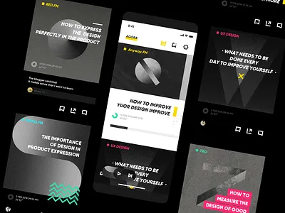 Agore App Redesign app bolg icon illustration ios iphone life personal ui video