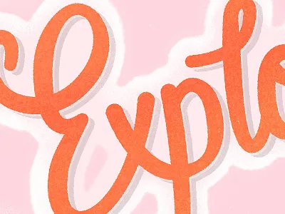 Explore clouds design explore lettering texture