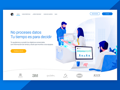 InStoreView b2b blue conceptual costumer design illustration sketch supermarket ui ux