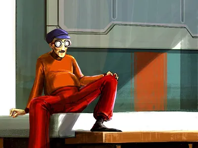 Sunlight art background design character design concept art design digital art illustration