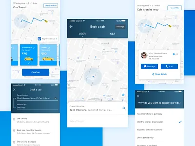 Cab Booking app screen book taxi cab booking design interaction design taxi app ui ui user experience ux