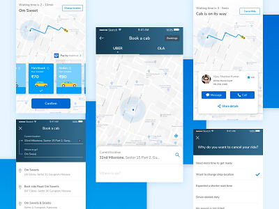 Cab Booking app screen book taxi cab booking design interaction design taxi app ui ui user experience ux